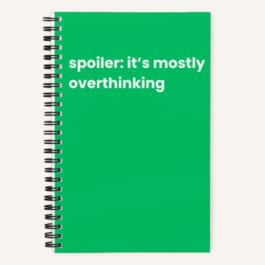 nur überdenken notizblock (Vorderseite)