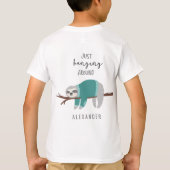 Nur um Faultier herum aquamarin T-Shirt (Rückseite)