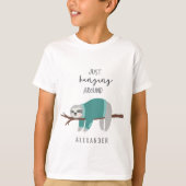 Nur um Faultier herum aquamarin T-Shirt (Vorderseite)