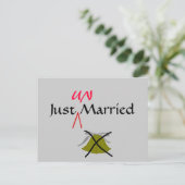 Nur UN-Verheiratet - Postkarte (Stehend Vorderseite)