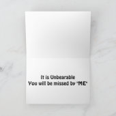 "NUR UNBEARBEITET" VERLASSEND / ICH WERDE IHNEN FE KARTE (Innenseite)