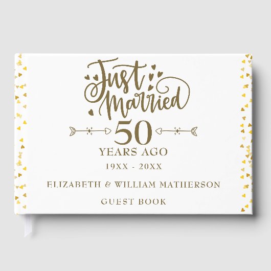 Nur verheiratet 50. Hochzeitstag Gästebuch (Vorderseite)