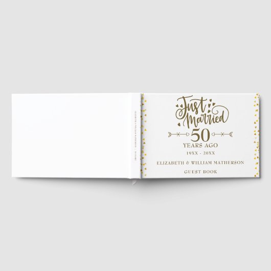 Nur verheiratet 50. Hochzeitstag Gästebuch (Voll)