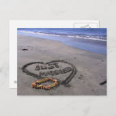 Nur verheiratet ankündigungspostkarte (Vorne/Hinten)