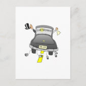 Nur verheiratet (Auto) Ankündigungspostkarte (Vorderseite)