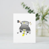 Nur verheiratet (Auto) Ankündigungspostkarte (Stehend Vorderseite)