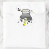 Nur verheiratet (Auto) Runder Aufkleber (Tasche)