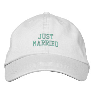 Nur verheiratet! bestickte kappe