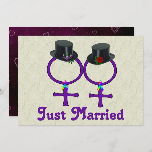 Nur verheiratet formell-lesbisch einladung (Vorne/Hinten)