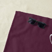 Nur verheiratet Frau | Personalisiertes Bridge Bea Strandtuch (Beispiel)