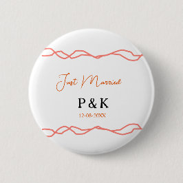 Nur verheiratet fügen Sie ein Paar Namen Datum rot Button