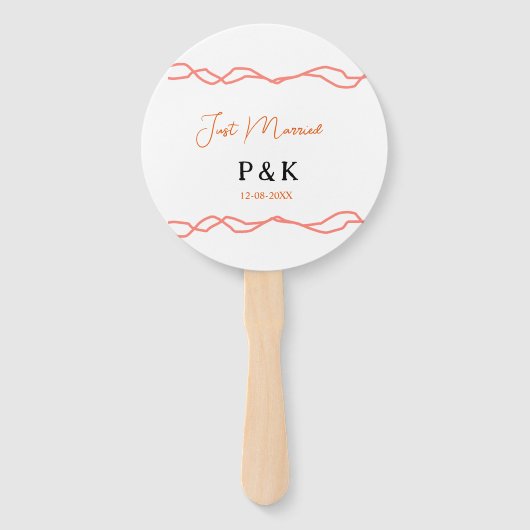 Nur verheiratet fügen Sie ein Paar Namen Datum rot Fächer (Vorderseite)