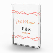 Nur verheiratet fügen Sie ein Paar Namen Datum rot Fotoblock (Rechts)