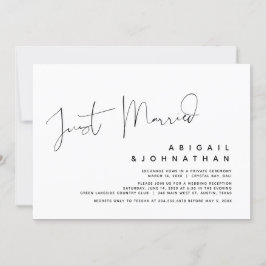 Nur verheiratet, Hochzeitsfeier Party Einladung