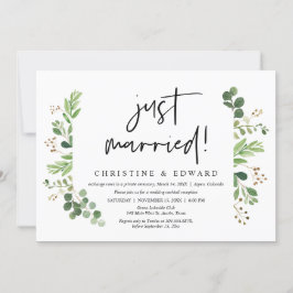 Nur verheiratet, Hochzeitsfeier Party Einladung