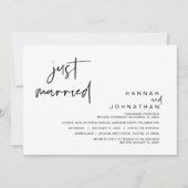 Nur verheiratet, Hochzeitsfeier Party Einladung (Vorderseite)