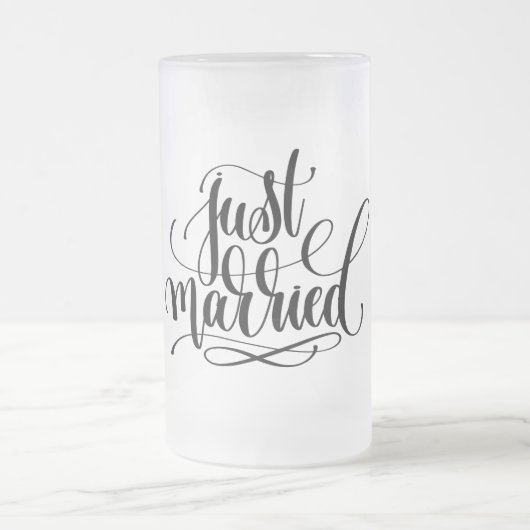 Nur verheiratet Mattierte Glass-Bier-Tasse Mattglas Bierglas (Mittel)