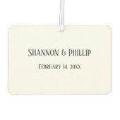 Nur verheiratet mit Braut- und Familiennamen Hochz Autolufterfrischer (Rückseite)