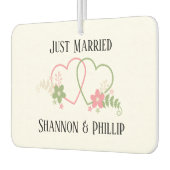 Nur verheiratet mit Braut- und Familiennamen Hochz Autolufterfrischer (Links)