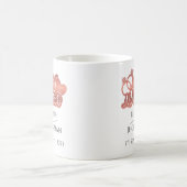 Nur verheiratet moderne Rose Gold Foil Paare Namen Kaffeetasse (Mittel)