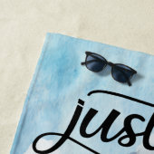 Nur verheiratet, Mr. und Mrs., neu verheiratet, Fl Strandtuch (Beispiel)