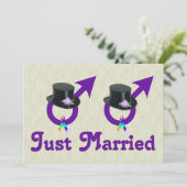 Nur verheiratet, offizieller Gay-Männchen Einladung (Stehend Vorderseite)