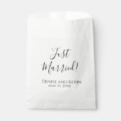 Nur verheiratet Personalisierte Gastgeschenk Hochz Geschenktütchen (Vorderseite)