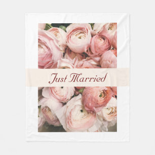 Nur verheiratet, Rosa Rosen, Liebe ist in der Air  Fleecedecke