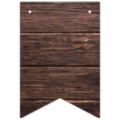 Nur verheiratet rustikalen Wood Boho Jagdfahnen Wimpelkette (Erste Fahne)