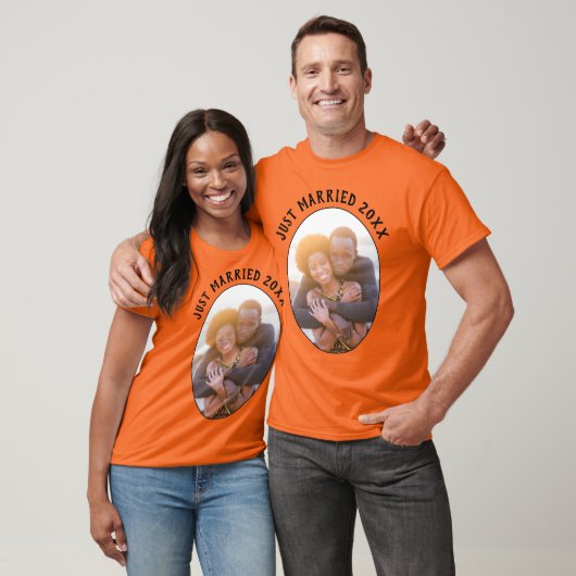 Nur verheiratet seine und ihre Orange Unisex T-Shirt (Unisex)