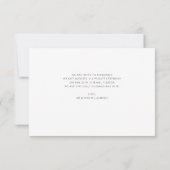 Nur verheiratet Thin Script Hochzeitsankündigung Dankeskarte (Rückseite)