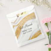 Nur verheiratet White und Gold Agate Geschenktütchen (Versiegelt)