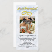 Nur verheiratet, zwei Gold Bands/Wolken (Vorne/Hinten)