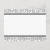 Nur verheiratete Ankündigung Postkarten Grau Damas (Rückseite)