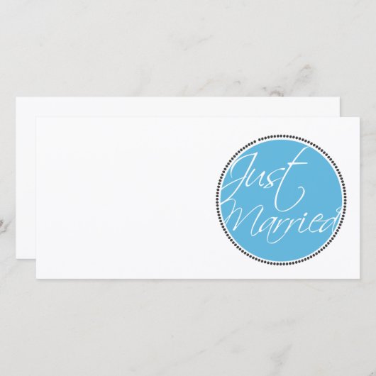 Nur verheiratete Ansichtskarten Ankündigung (Vorne/Hinten)