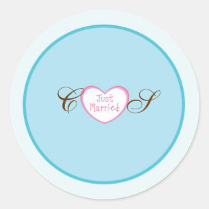 Nur verheiratete Aufkleber für klassische Gastgesc