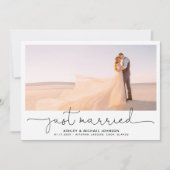 Nur verheiratete Eloption 4 Foto Empfang Einladung (Vorderseite)