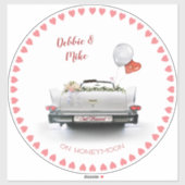 Nur verheiratete Flitterwochen (anpassbar) Aufkleber (Blatt)