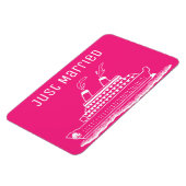 Nur verheiratete Flitterwochen Hochzeit Kreuzfahrt Magnet (Linke Seite)