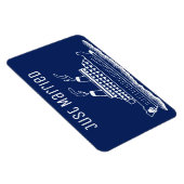 Nur verheiratete Flitterwochen Hochzeitsfahrt Kabi Magnet (Rechte Seite)