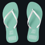 Nur verheiratete Flitterwochen Sandals Flip Flops  Badesandalen<br><div class="desc">Diese Flops von Just Married sind ideal für Hochzeitsreisen,  Hochzeiten,  Brautparty,  Kreuzfahrten,  Sommer,  Urlaub,  Pool,  Strand,  etc... </div>