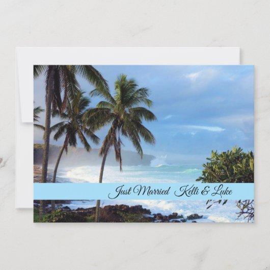 Nur verheiratete Fotokarte Ankündigung (Vorderseite)