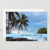 Nur verheiratete Fotokarte Ankündigung (Vorne/Hinten)