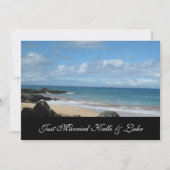 Nur verheiratete Fotokarte Ankündigung (Vorderseite)