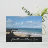 Nur verheiratete Fotokarte Ankündigung (Stehend Vorderseite)