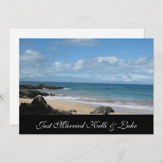 Nur verheiratete Fotokarte Ankündigung (Vorne/Hinten)