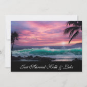 Nur verheiratete Fotokarte Ankündigung (Vorderseite)