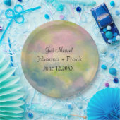 Nur verheiratete Pastelle Pappteller (Party)