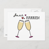 Nur verheiratete Postkarte (Vorne/Hinten)