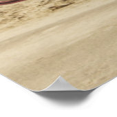 Nur verheiratete Unterschrift und Surfboard Poster (Ecke)